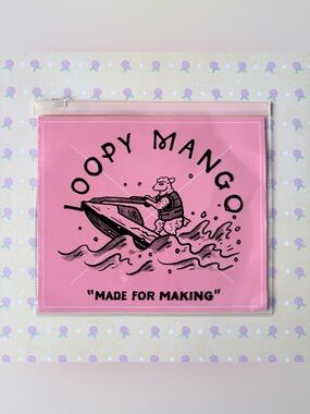 NWOT Loopy Mango Reusable Zip Pouch - Jet Ski